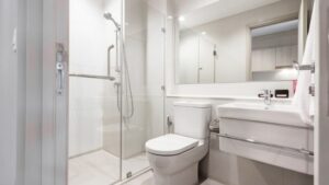 Phân chia khu vực phòng tắm và nhà vệ sinh