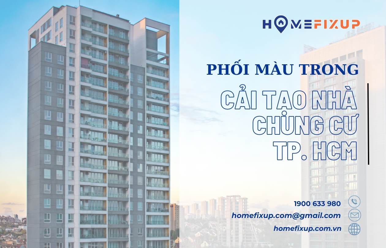 Các cách phối màu trong cải tạo nhà chung cư TP. Hồ Chí Minh