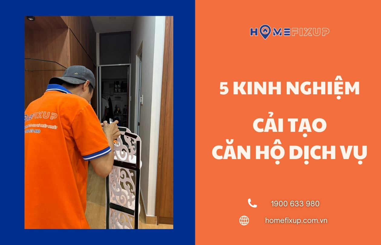 5 kinh nghiệm cải tạo căn hộ dịch vụ nhất định bạn phải biết