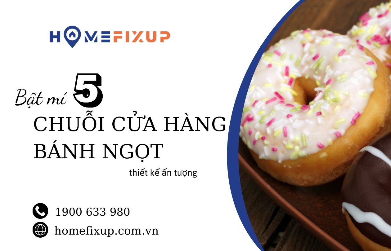 Bật mí 5 chuỗi cửa hàng bánh ngọt có thiết kế ấn tượng